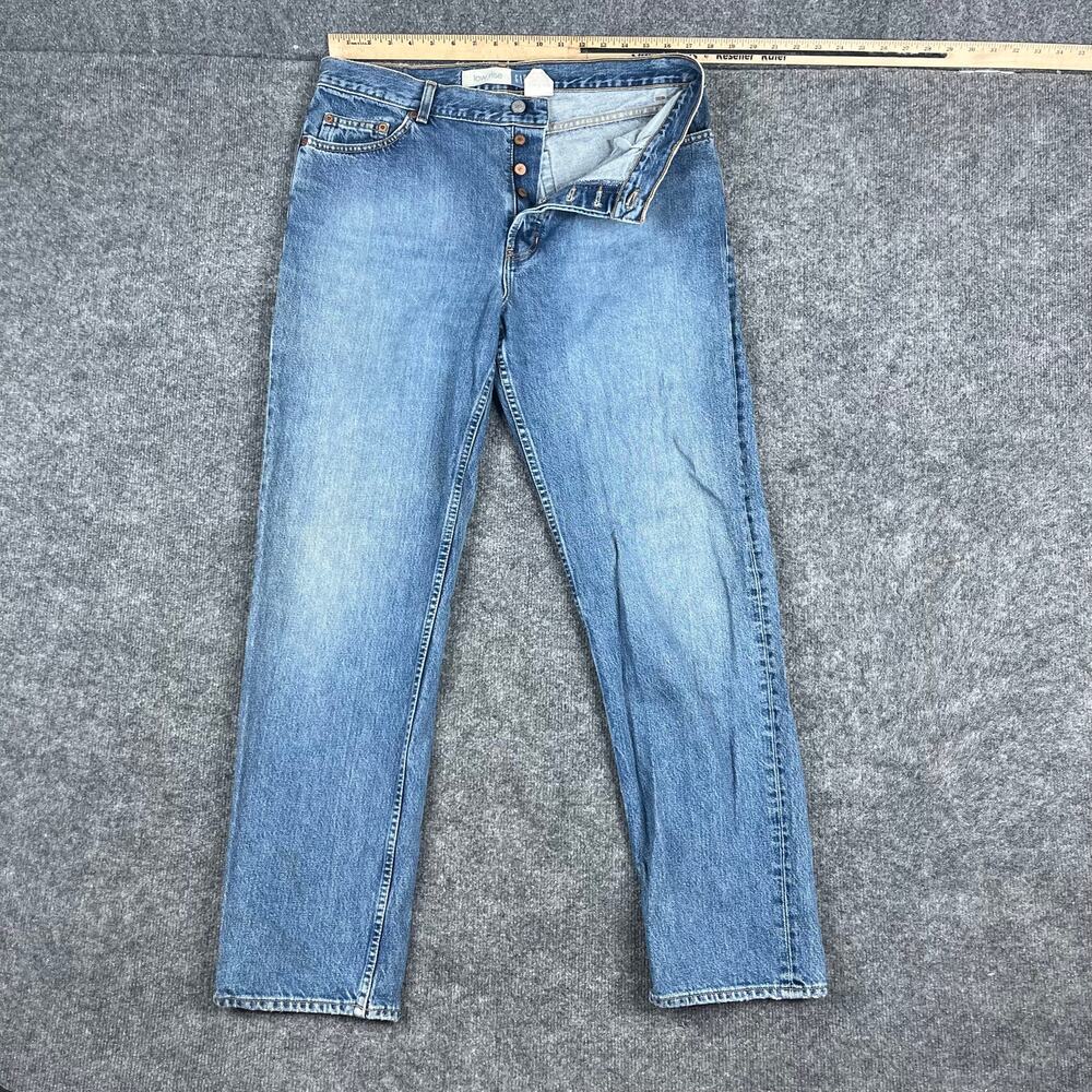 Gap Jeans Womens Size 14 Regular Blue Low‎ Rise Straight Leg Denim